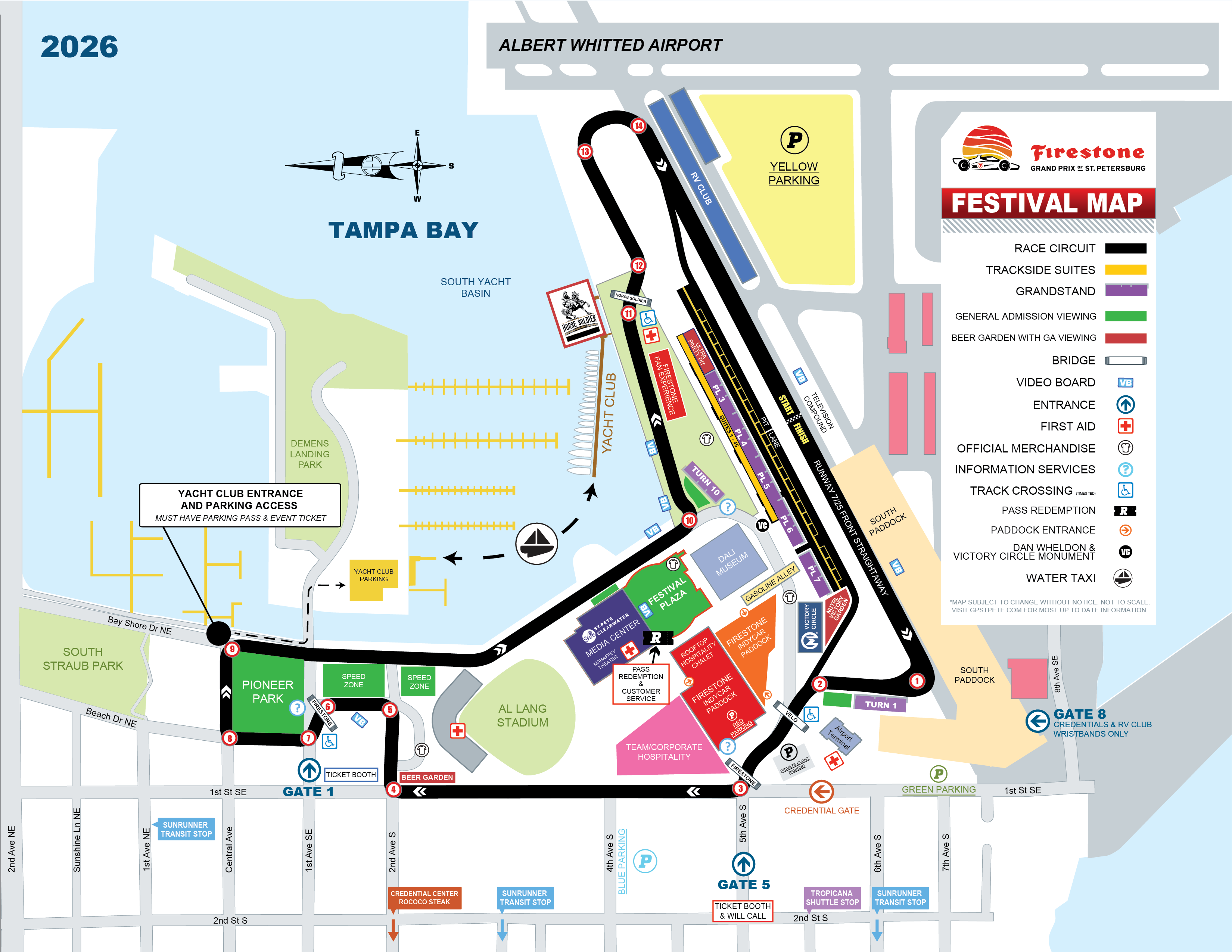 2026 Firestone Grand Prix of St. Petersburg Map