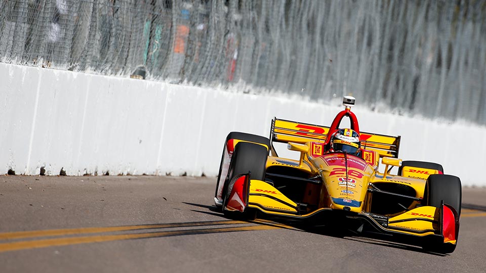 Ryan Hunter-Reay on track at the Firestone Grand Prix of St. Petersburg