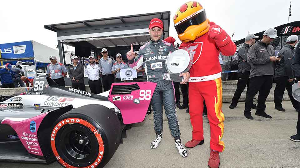 Marco Andretti ends his Pole drought in detroit