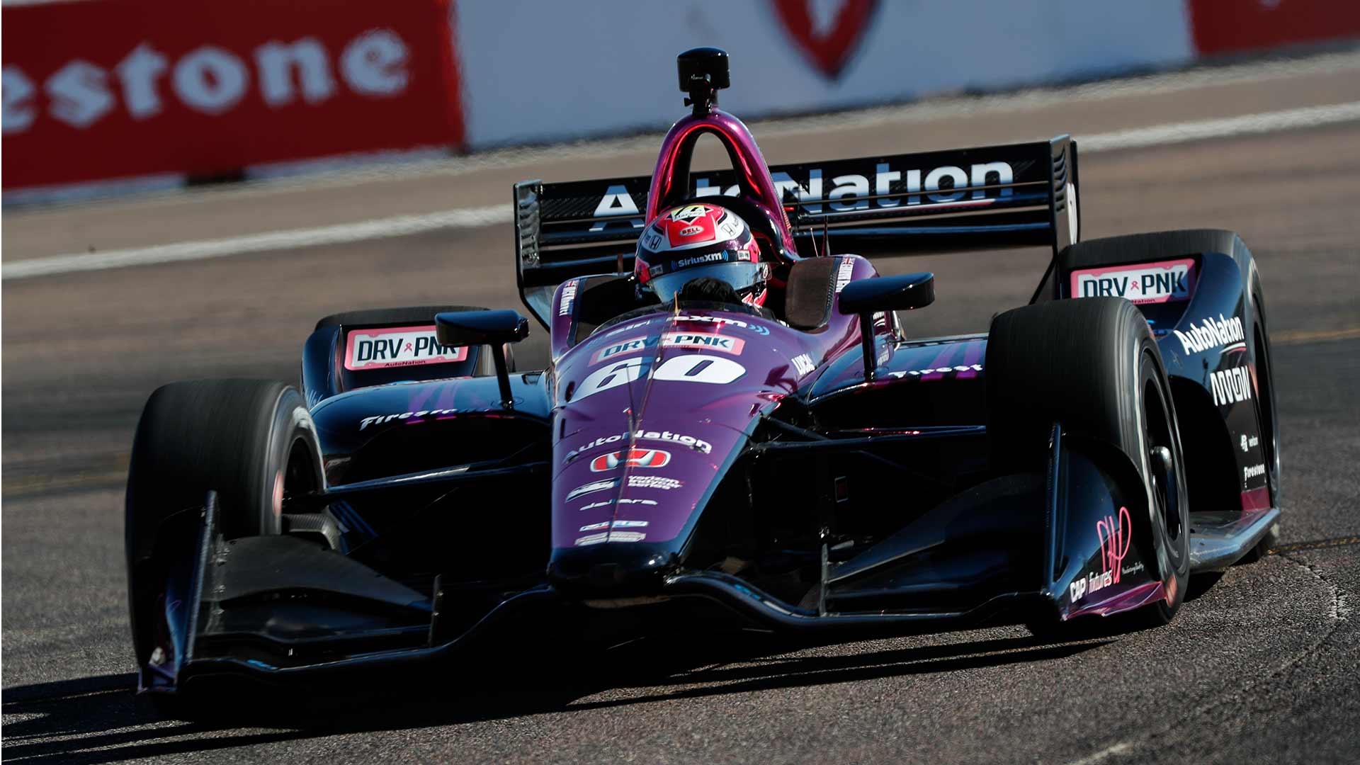 Rookie Jack Harvey takes the track at the Firesetone Grand Prix of St. Petersburg